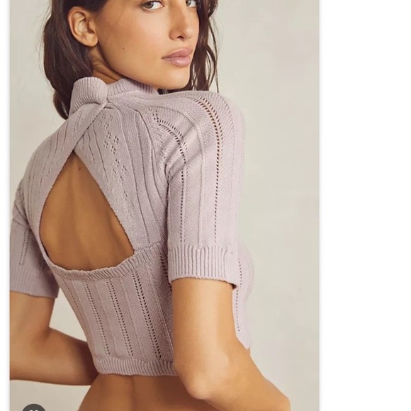 Host pick!π©·Rare!Free People Boho crop sweater - Picture 1 of 7